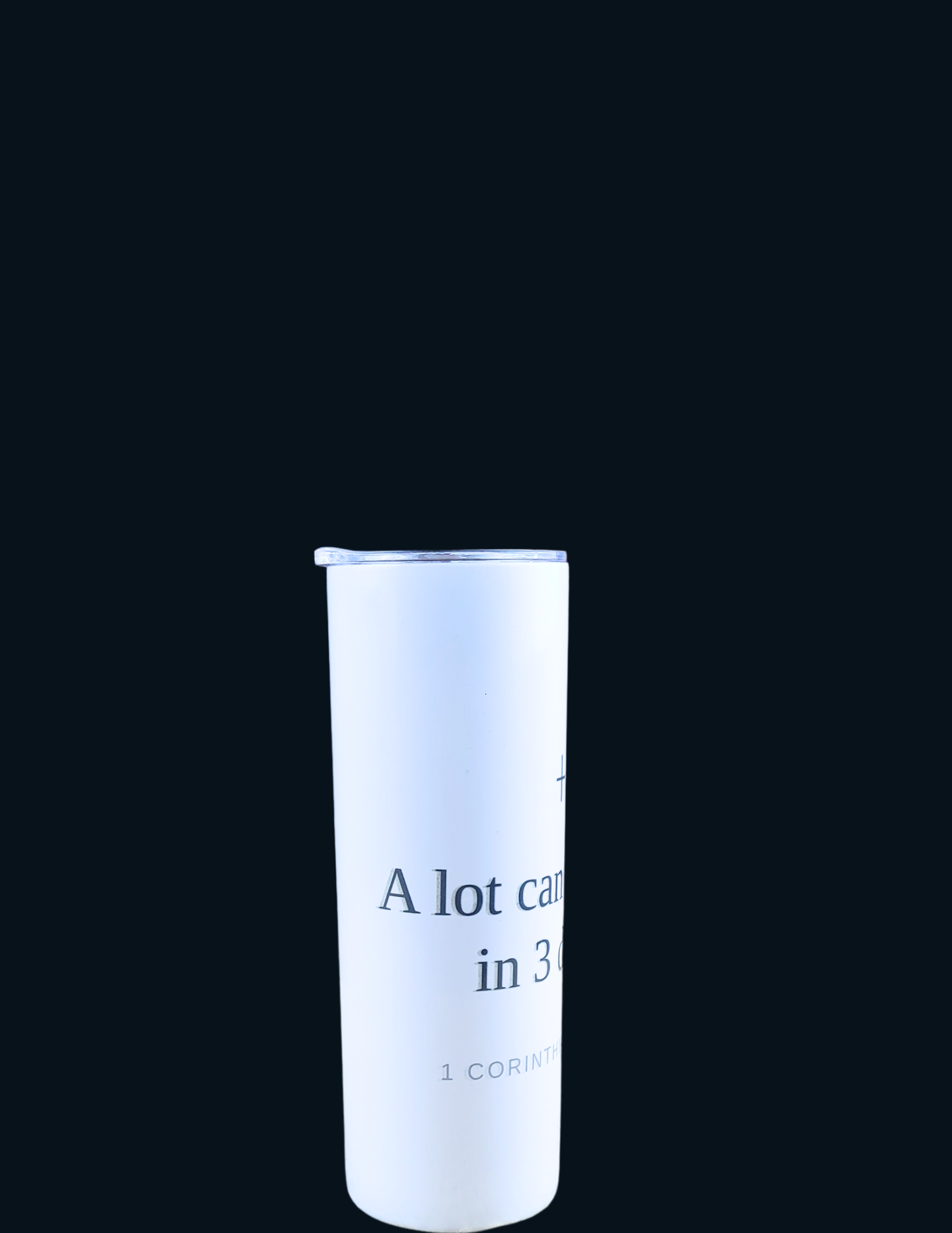A Lot Can Happen in 3 Days 20oz Skinny Tumbler – Minimal Christian Faith Tumbler