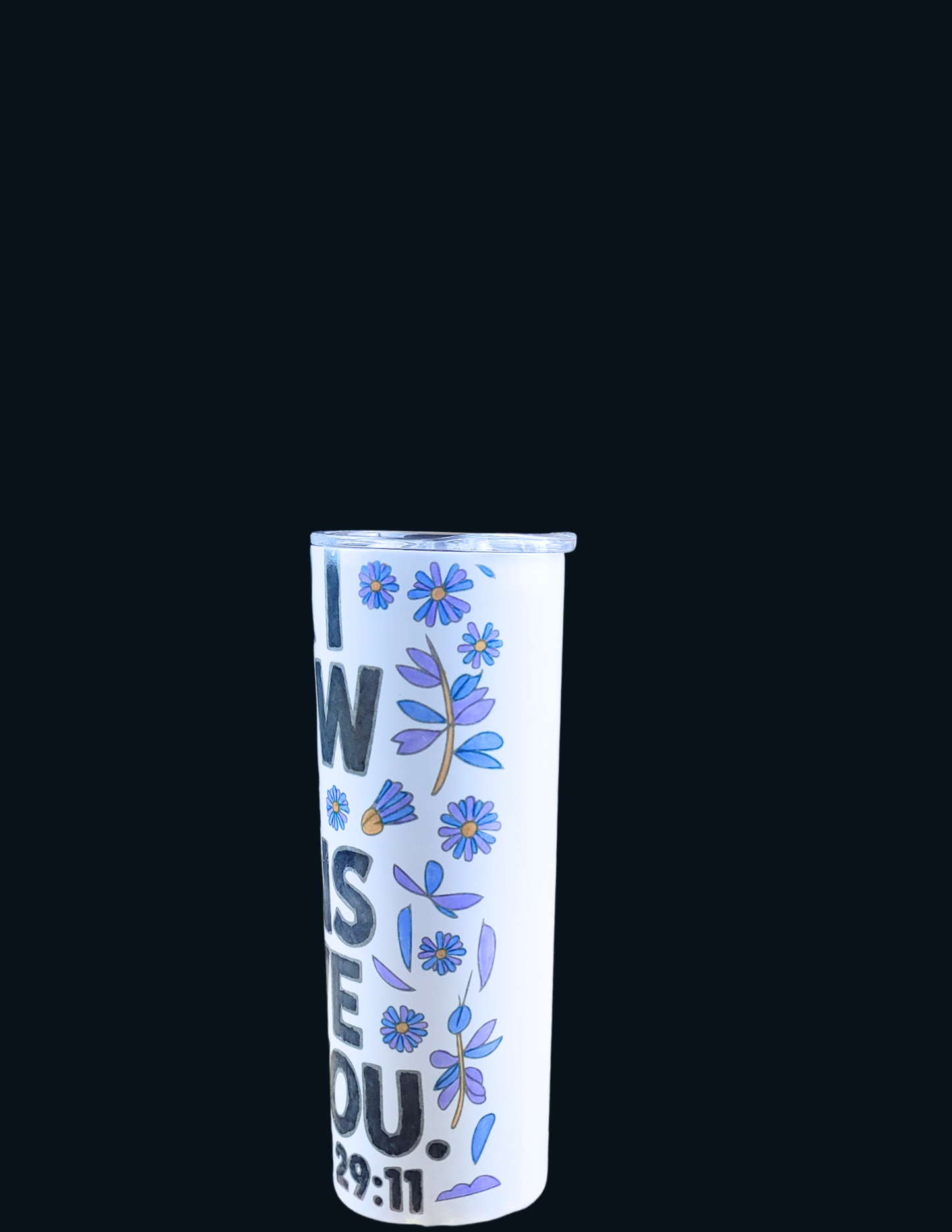 Jeremiah 29:11 20oz Skinny Tumbler – Stainless Steel, Leak Proof