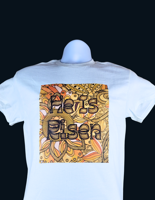He Is Risen in Bloom Christian T-Shirt – Woman of Faith Collection