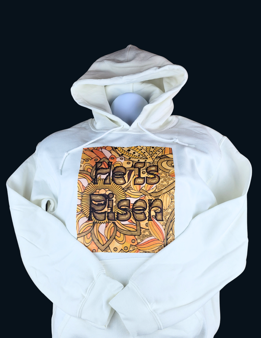 He Is Risen in Bloom Christian Hoodie – Woman of Faith Collection