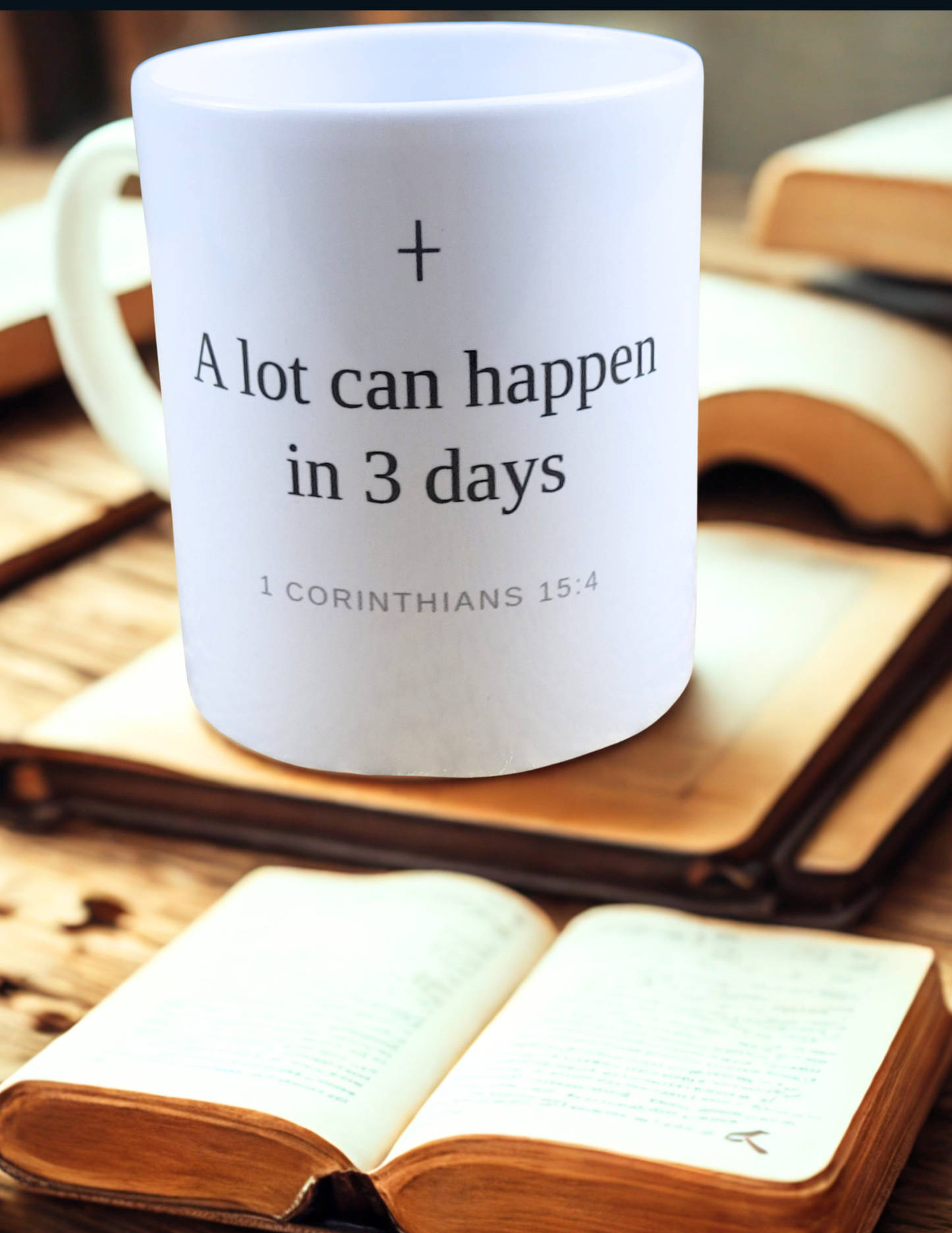 A Lot Can Happen in 3 Days 11oz Mug – Minimal Christian Coffee Mug